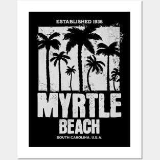 Myrtle Beach, South Carolina Palm Trees Posters and Art